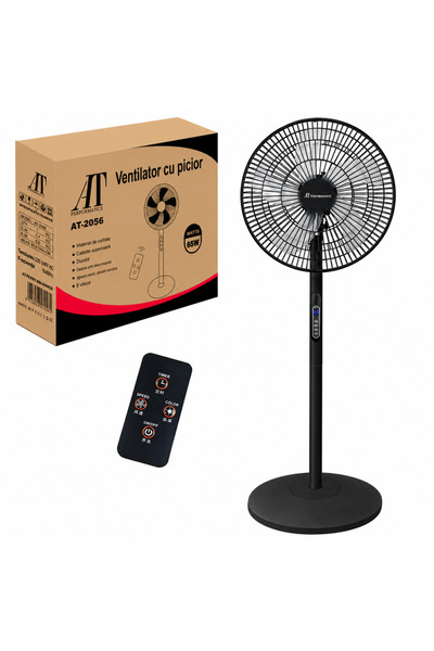 AT Performance ® AT-2056 Pedestal Fan, 65 W, Remote Control, 8 Speeds, Oscill...