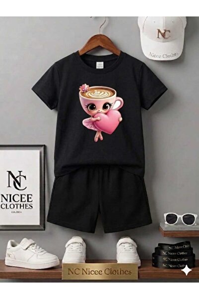 NC Nicee Clothes LETNJA DEČJA MAJICA I KRATKE HLAČE UNISEKS (KALPAÇINO SLOM U...