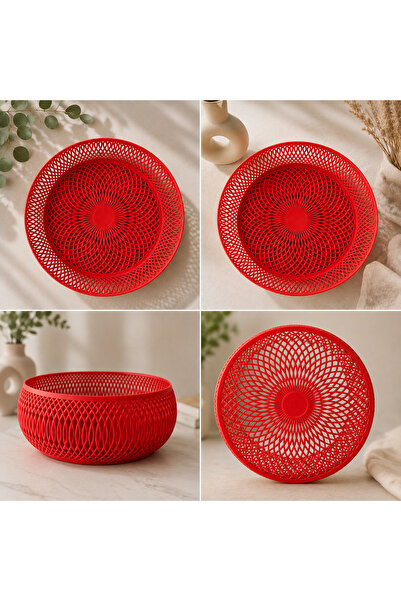 Alvera3D Modern Decorative Weave Design Fruit & Presentation Basket