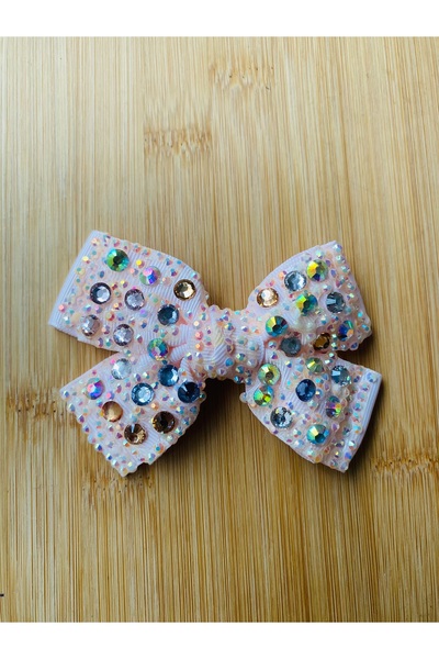 Lorin hobi Salmon Color Stone Bow