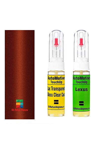 YLKRS AUTOMOTIVE Kit retus vopsea touch-up Lexus IS300 LEX3N3 (Red), LEX3N3, ...