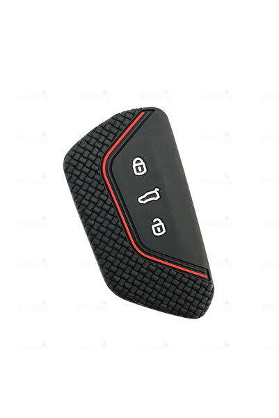 Alazpay Silicone Striped Key Case Cover for Skoda Octavia Kodiaq Elroq Enyaq ...