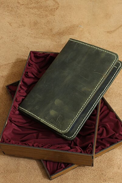 AKRONİUM LEATHER Hakiki Deri Ajanda Kitap Kılıfı