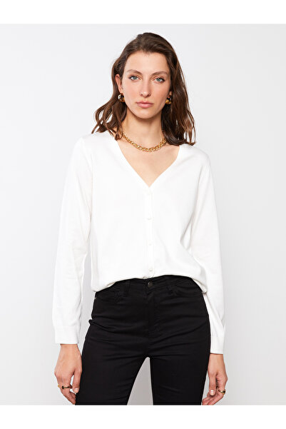 LC Waikiki V Neck Women's Knitwear Cardigan