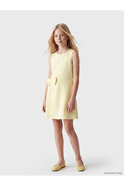 LC Waikiki Esvab • Modern & Distinctive Zero Roba Collar Bowknot Girls' Dress