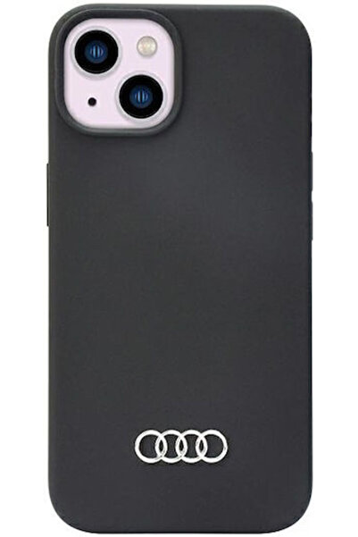 Audi Πίσω Κάλυμμα Σιλικόνης / Πλαστικό Μαύρο (iPhone 14) Κωδικός: AU-LSRIP14-...