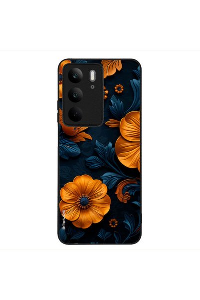Other Θήκη Sonique Σειράς 3D Λουλουδιών για Realme C75 4G Πορτοκαλί 01
