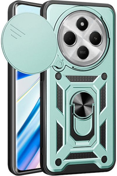 Techsuit Camshield Πίσω Κάλυμμα Πλαστικό / Σιλικόνη Πράσινο (Xiaomi Redmi 14C)