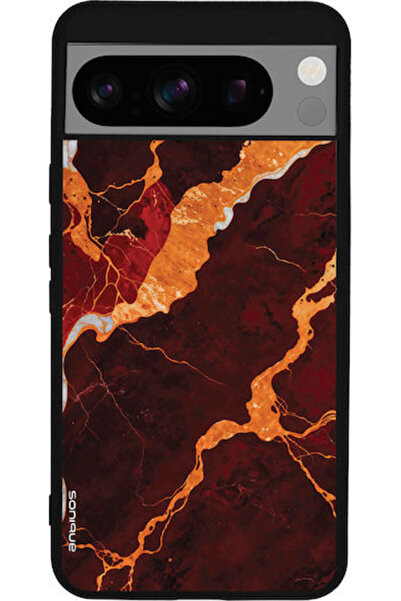 Other Θήκη Sonique Σειράς Marble για Google Pixel 8 Pro 5G Κόκκινο