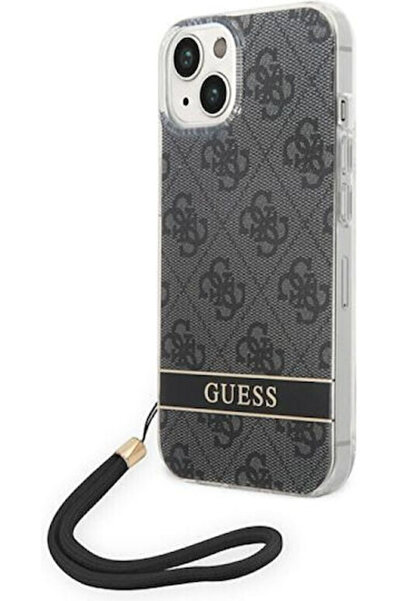 Guess Θήκη Πλάτης Σιλικόνης με Λουράκι Μαύρο (iPhone 14 Plus) Κωδικός: GUOHCP...