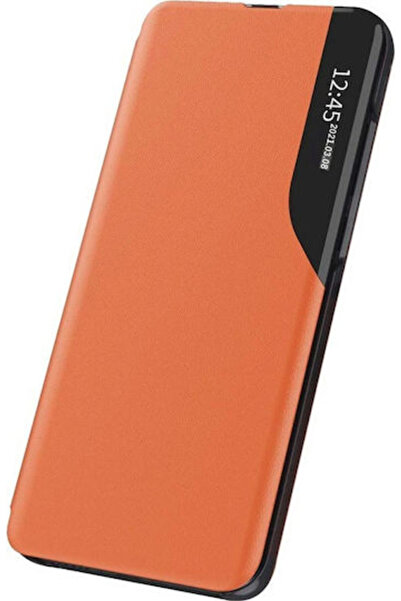 Hurtel Θήκη View Book από Συνθετικό Δέρμα / Πλαστικό Πορτοκαλί (Galaxy A22 4G)