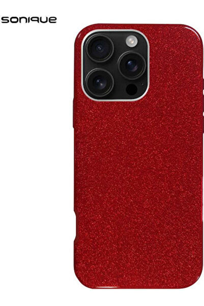 Other Σονίκ Λαμπερή Θήκη Σιλικόνης για Apple iPhone 16 Pro Κόκκινο