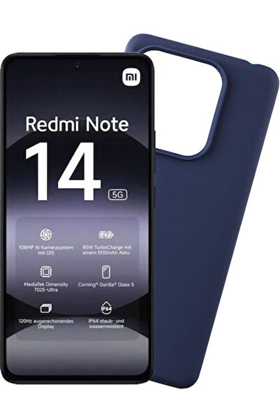 Other Volte-Tel Πίσω Κάλυμμα Σιλικόνης Μπλε (Redmi Note 14 5G)