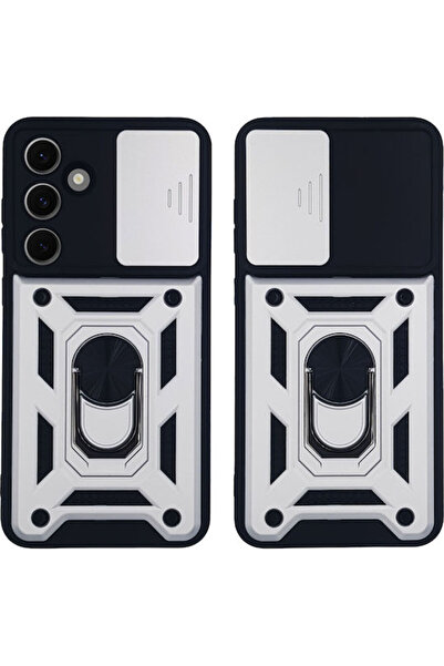 Other Θήκη Ring Armor Campro Sonique για Samsung Galaxy S24 Fe Ασημί