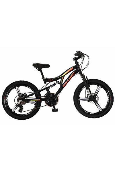 Salcano NOVA MD MONOBLOK WHEEL 20 JANT BİSİKLET / PARLAK SİYAH - TURUNCU