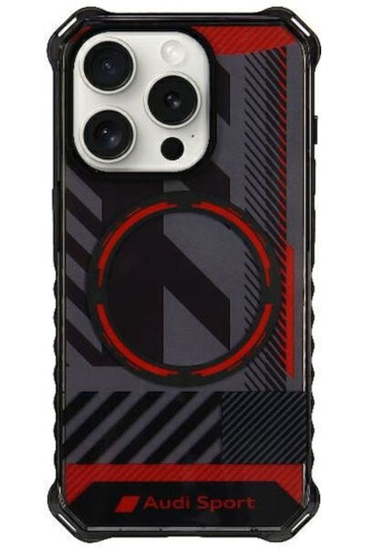 Audi Πίσω Κάλυμμα Πλαστικό Μαύρο (iPhone 15 Pro Max) Κωδικός: AU-IMLMIP15PM-R...