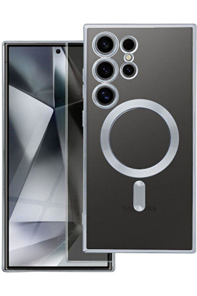 Forcell Electro Mag Σιλικονούχα Πίσω Θήκη Ασημί για Galaxy A36
