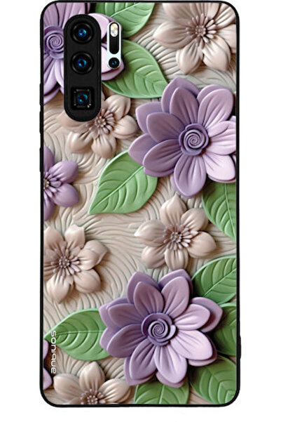 Other Θήκη Sonique Σειράς 3D Λουλουδιών για Huawei P30 Pro Βιολετί