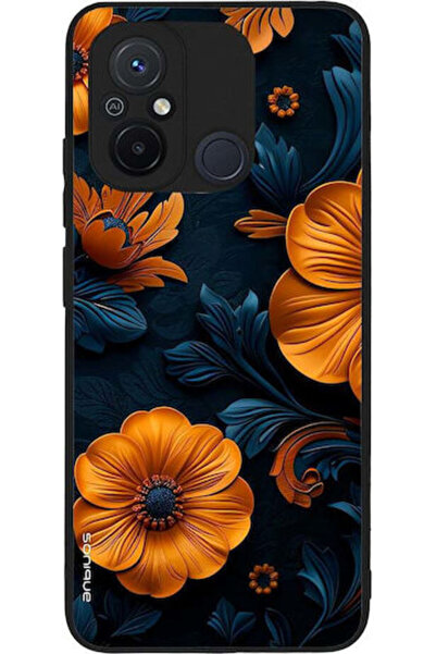 Other Θήκη Sonique Σειράς 3D Λουλουδιών για Xiaomi Redmi 12c Πορτοκαλί 01