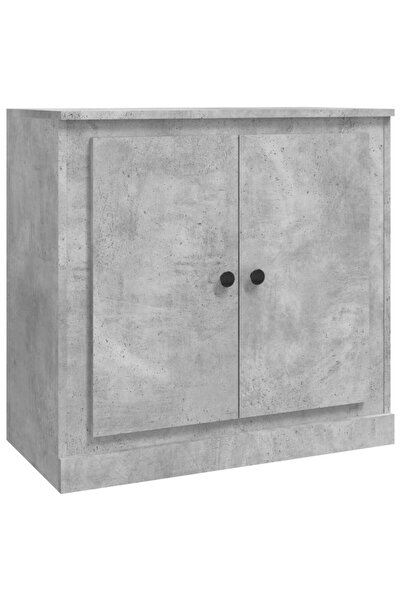 vidaxl Servantă, gri beton, 70x35,5x67,5 cm, lemn prelucrat