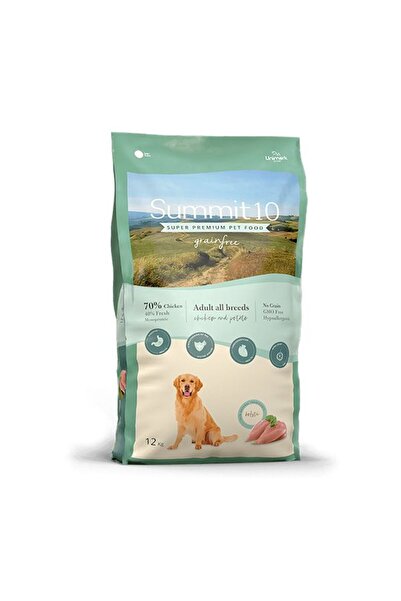 Summit10 Grain Free Adult Dog Ξηρά Τροφή Χωρίς Σιτηρά με Φρέσκο Κοτόπουλο και...