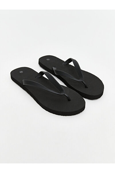 LC Waikiki Black Men's Flip Flops Beach Slippers