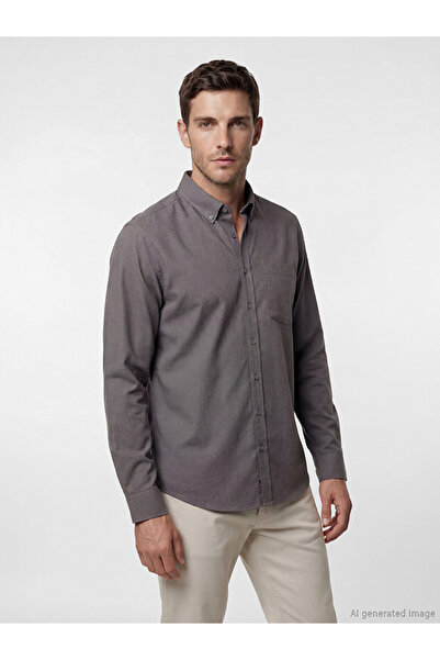 LC Waikiki Quality Pieces from Çelebi Store Standart Fit Linen Look Men's Shirt
