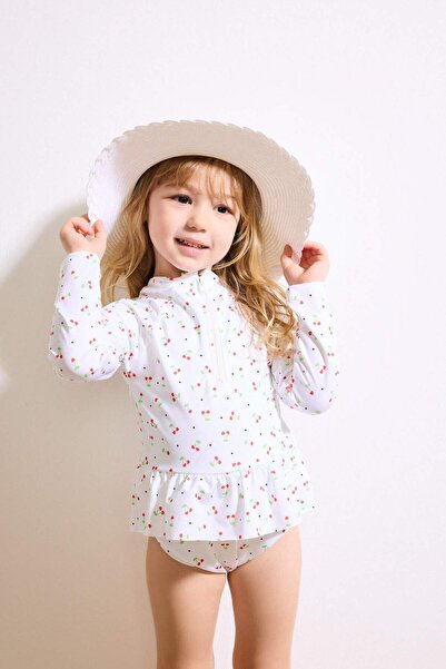 DeFacto Costum de baie floral pentru fetițe G8681A526HS