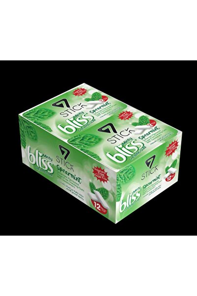 7 STICK 7STICK SEKERSIZ SPEARMINT AROMALI BLISTER SAKIZ 9 PCS (12Adet)