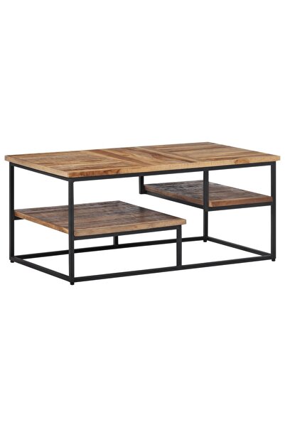 vidaxl Măsuță de cafea, 90x50x39 cm, lemn masiv de tec reciclat