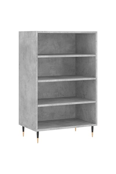 vidaxl Dulap înalt, gri beton, 57x35x90 cm, lemn compozit