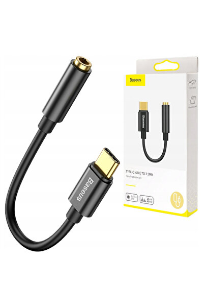 Baseus Adapter Usb-C Mini Jack 3.5Mm For Headphone Speakers With Phone