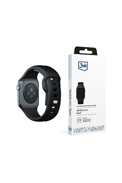 3MK Λουράκι Σιλικόνης με Πείρο Μαύρο (Apple Watch 38/40/41/42mm)