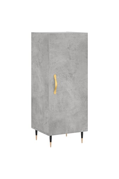 vidaxl Sideboard, concrete grey, 34.5x34x90 cm, composite wood