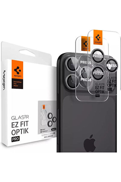 Spigen Optik Pro EZ Fit Προστατευτικό Φακού από Σκληρυμένο Γυαλί Γκρι για το ...