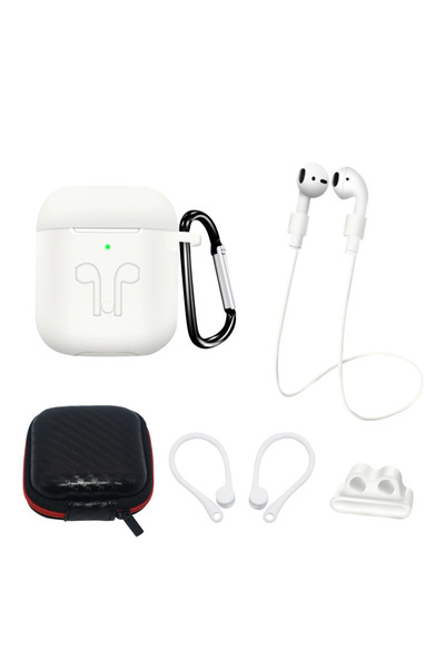 Hurtel Set husă Airpods 2, 1 șnur de gât, cârlig pentru ureche, carabină