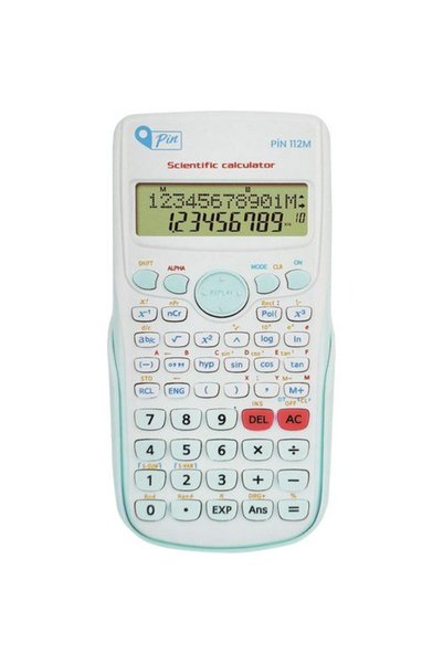 Pin 112M 240 Mavi Bilimsel Fonksiyonlu Hesap Makinesi