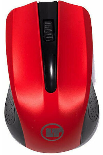 Lamtech LAM021257 Ασύρματο Κόκκινο Ποντίκι