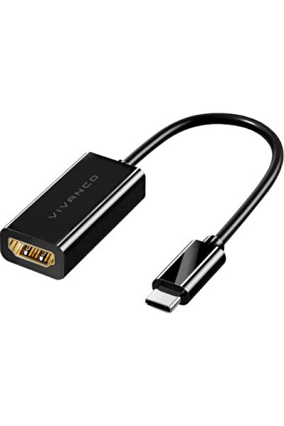 Vivanco Μετατροπέας USB-C / HDMI αρσενικό σε HDMI θηλυκό Γκρι 1 τεμάχιο