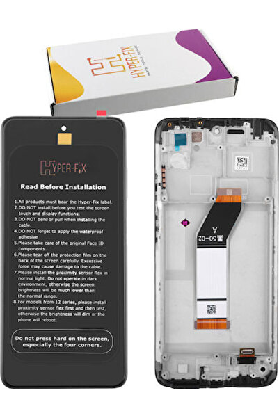 Hyper Οθόνη με μηχανισμό αφής και πλαίσιο για Xiaomi Redmi 10 2022 (Μαύρο)
