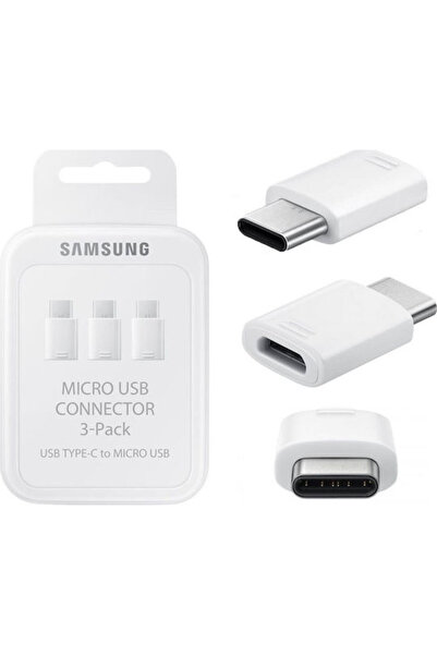 Samsung Μετατροπέας USB-C αρσενικό σε micro USB θηλυκό Λευκό 3 τεμάχια EE-GN9...