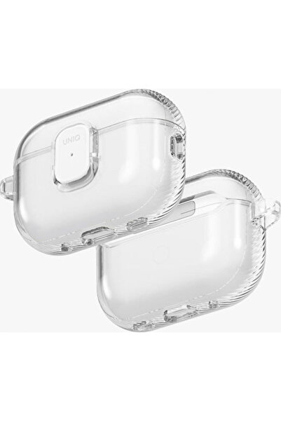 uniq Θήκη σιλικόνης Glase με γάντζο σε διαφανές χρώμα για Apple AirPods Pro 3