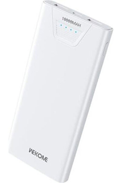 WK WP-101 Power Bank 10000mAh 12W με 2 θύρες USB-A Λευκό