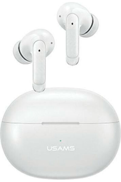 Usams XD19 Ενδοωτικά ακουστικά Bluetooth Handsfree με θήκη φόρτισης, Λευκά