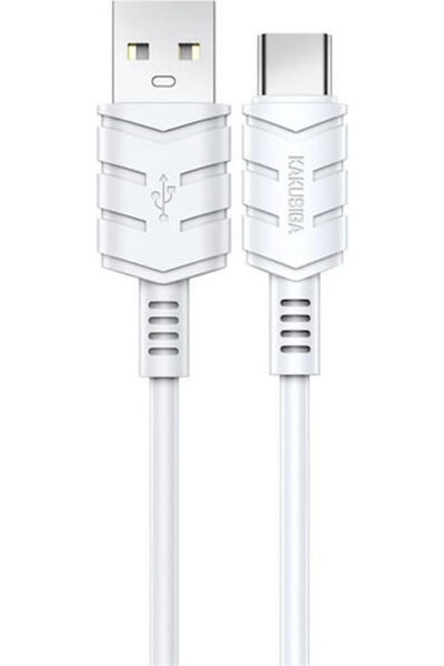 KAKUSİGA KSC-710 Καλώδιο USB 2.0 USB-C αρσενικό - USB-A 15W Λευκό 1.2μ (KSC-7...