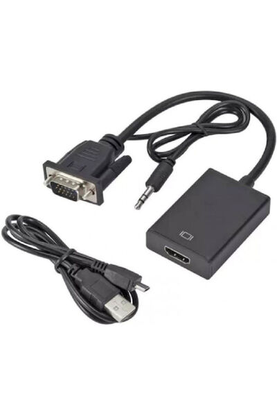 POWERTECH Μετατροπέας 3.5mm / VGA θηλυκό σε HDMI αρσενικό 1 τεμάχιο PTH-078