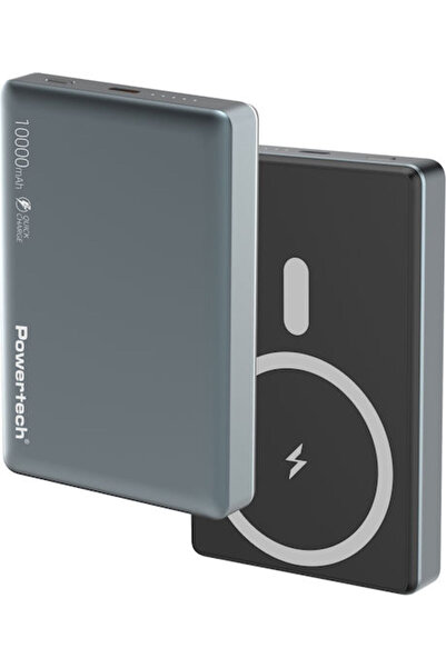 POWERTECH PT-1377 MagSafe Power Bank 10000mAh 20W Γκρι