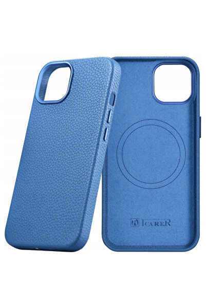 ICARER Husă din piele premium Litchi pentru iPhone 14 Pro cu magnetic