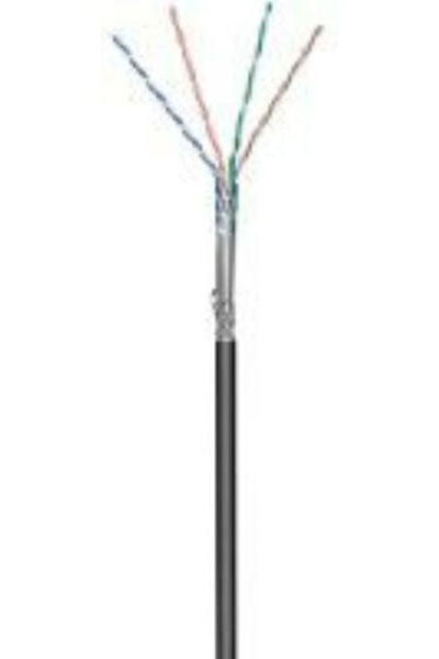 goobay Καλώδιο Ethernet SF/UTP Cat.5e Χωρίς Προ-συνδεδεμένα Βύσματα 100μ Μαύρ...