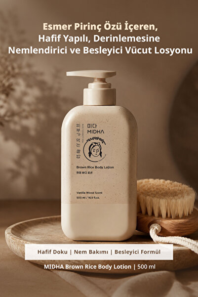MIDHA Esmer Pirinç Özlü Derinlemesine Nemlendirici ve Besleyici Vücut Losyonu...